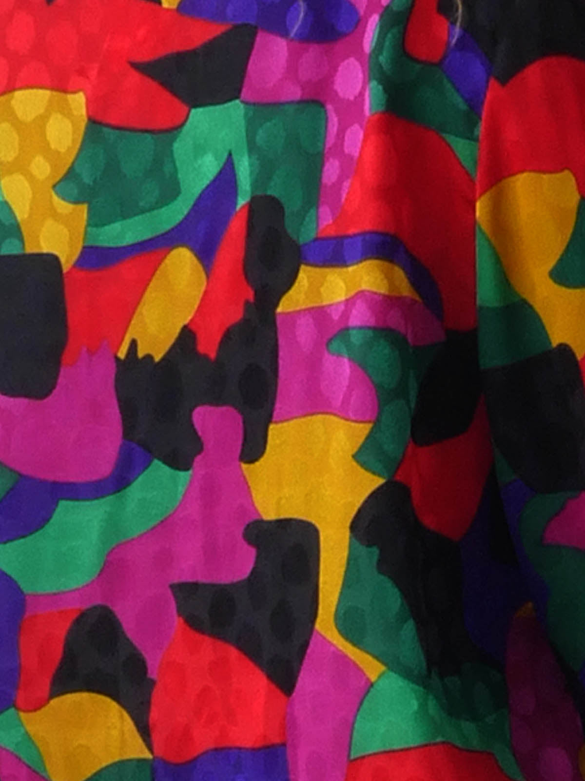 Detail of Material for Brightly Colored Jacket