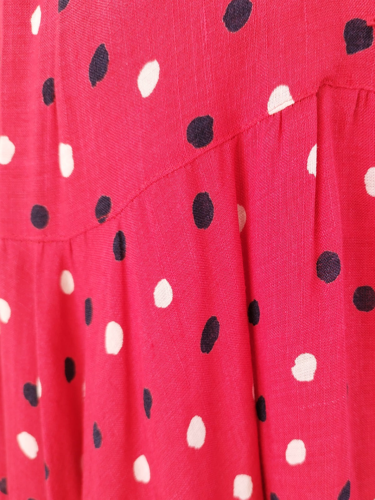 Rare Japanese Vintage Polka Dot Midi Dress