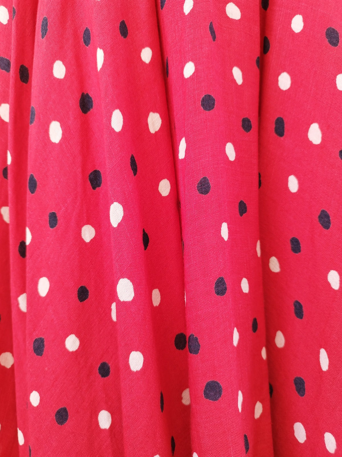 Rare Japanese Vintage Polka Dot Midi Dress