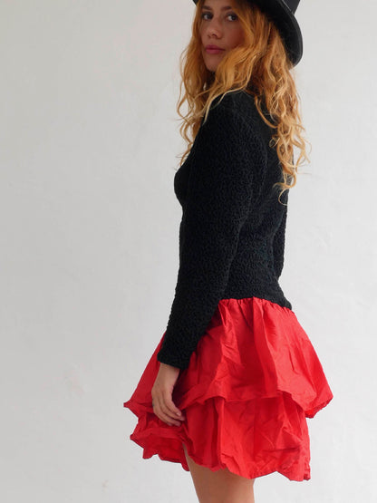 FLAMENCA BLACK AND RED DRESS