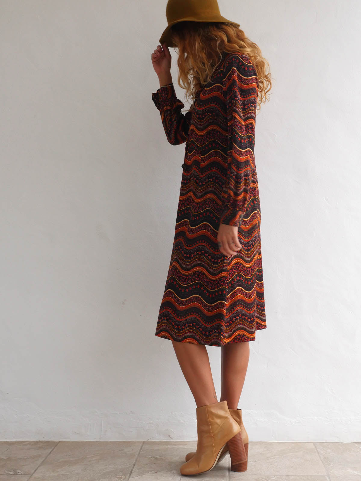 70s style hotsell midi dress