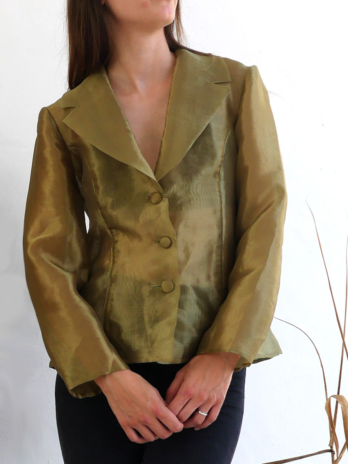 OLIVE ORGANZA JACKET